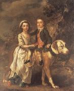 Thomas Gainsborough Portrait of Elizabeth and Charles Bedford painting